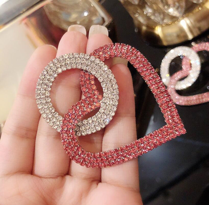 on peach Heart Accessories Earrings
