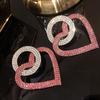 on peach Heart Accessories Earrings