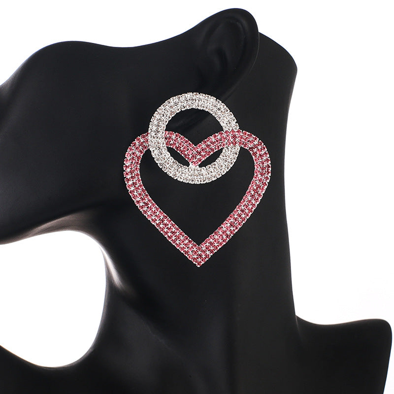 on peach Heart Accessories Earrings